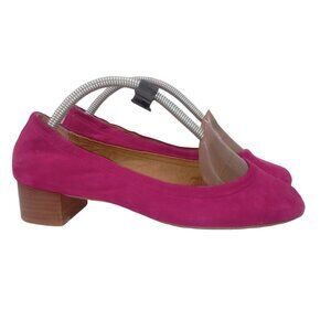 Anthropologie Jasper Jeera Womens Pink Pumps Shoes 6 Gilen Suede Slip On Brazil
